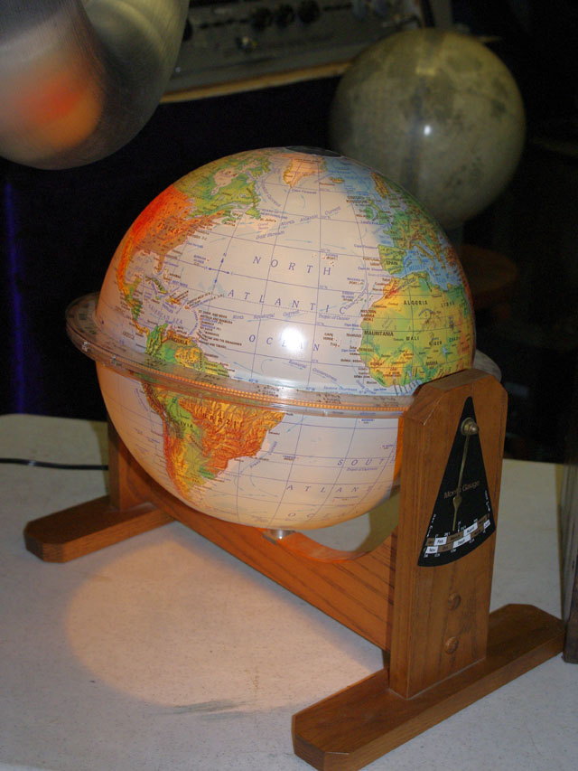 Sunlit World Globe